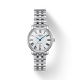 Tissot T Classic Carson Premium Automatic Lady Silver Dial Silver Steel Strap Watch for Women - T122.207.11.033.00