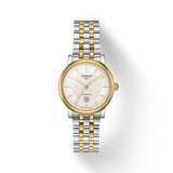 Tissot T Classic Carson Premium White Dial Two Tone Steel Strap Watch for Women - T122.207.22.031.00