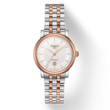 Tissot T Classic Carson Premium 30 White Dial Two Tone Steel Strap Watch for Women - T122.207.22.031.01