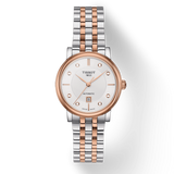 Tissot T Classic Carson Premium Diamonds White Dial Two Tone Steel Strap Watch for Women - T122.207.22.036.00