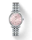 Tissot T Classic Carson Premium Mother of Pearl Pink Dial Silver Steel Strap Watch for Women - T122.210.11.159.00