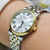 Buy Shop Tissot T Classic Carson Lady Premium Silver Dial Two Tone Steel Strap Watch For Women - T122.210.22.033.00 USA Online