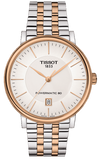 Buy Shop Tissot Carson Premium Powermatic 80 White Dial Two Tone Steel Strap Watch For Men - T122.407.22.031.01 USA Online