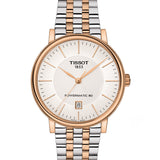Buy Shop Tissot Carson Premium Powermatic 80 White Dial Two Tone Steel Strap Watch For Men - T122.407.22.031.01 USA Online