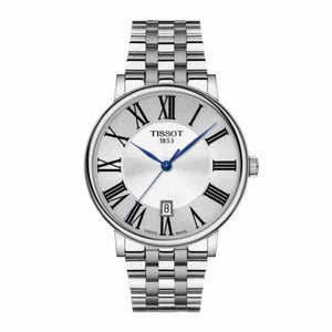 Buy Shop Tissot Carson Premium Silver Dial Silver Steel Strap Watch for Men - T122.417.11.033.00 USA Online