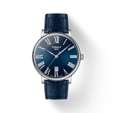 Buy Shop Tissot Carson Premium Blue Dial Blue Leather Strap Watch For Men - T122.410.16.043.00 USA Online