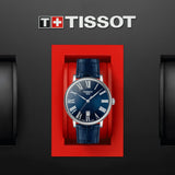 Buy Shop Tissot Carson Premium Blue Dial Blue Leather Strap Watch For Men - T122.410.16.043.00 USA Online