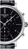 Buy Shop Tissot Carson Premium Chronograph Black Dial Black Leather Strap Watch For Men - T122.417.16.051.00 USA Online