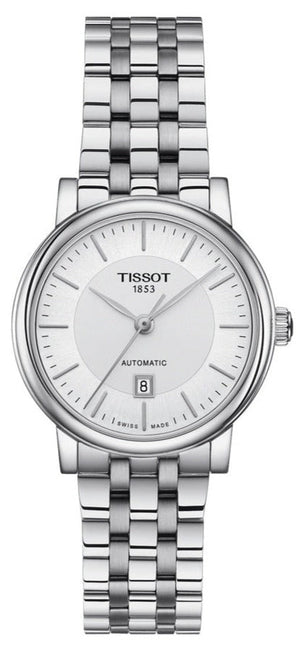 Tissot T Classic Carson Premium Silver Dial Silver Steel Strap Watch for Women - T122.207.11.031.00