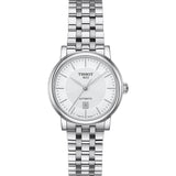 Tissot T Classic Carson Premium Silver Dial Silver Steel Strap Watch for Women - T122.207.11.031.00