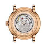 Tissot T Classic Carson Premium White Dial Rose Gold Steel Strap Watch for Women - T122.207.33.031.00