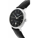 Buy Shop Tissot Carson Premium Powermatic 80 Black Dial Black Leather Strap Watch For Men - T122.407.16.051.00 USA Online