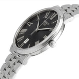 Buy Shop Tissot Carson Premium Black Dial Silver Steel Strap Watch For Men - T122.410.11.053.00 USA Online