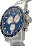 Tissot Supersport Chrono Blue Dial Silver Steel Strap Watch For Men - T125.617.11.041.00