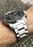 Buy Shop Tissot Supersport Chrono Black Dial Silver Steel Strap Watch For Men - T125.617.11.051.00 USA Online