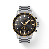 Buy Shop Tissot Supersport Chrono Black Dial Silver Steel Strap Watch For Men - T125.617.21.051.00 USA Online