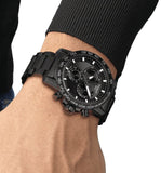 Tissot Supersport Chrono Black Dial Black Steel Strap Watch For Men - T125.617.33.051.00