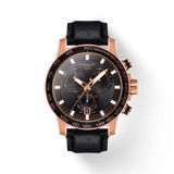 Buy Shop Tissot Supersport Chrono Black Dial Black Leather Strap Watch for Men - T125.617.36.051.00 USA Online