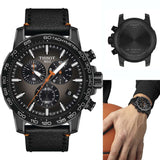 Buy Shop Tissot Supersport Chrono Grey Dial Black Nylon Strap Watch For Men - T125.617.36.081.00 USA Online