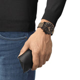 Buy Shop Tissot Supersport Chrono Black Dial Beige Nylon Strap Watch For Men - T125.617.37.051.01 USA Online