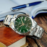 Buy Shop Tissot Gentleman Powermatic 80 Silicium Green Dial Silver Steel Strap Watch For Men - T127.407.11.091.01 USA Online