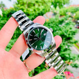Buy Shop Tissot Gentleman Powermatic 80 Silicium Green Dial Silver Steel Strap Watch For Men - T127.407.11.091.01 USA Online