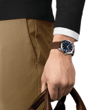 Buy Shop Tissot Gentleman Powermatic 80 Silicium Blue Dial Brown Leather Strap Watch For Men - T127.407.16.041.00 USA Online