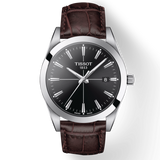 Buy Shop Tissot Gentlemen Black Dial Brown Leather Strap Watch for Men - T127.410.16.051.01 USA Online