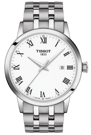 Buy Shop Tissot T Classic Dream White Dial Silver Steel Strap Watch For Men - T129.410.11.013.00 USA Online