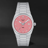 Tissot PRX Quartz Pink Dial Silver Steel Strap Watch for Women - T137.210.11.331.00