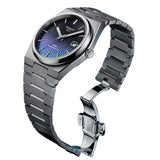 Buy Shop Tissot Powermatic 80 Automatic Gradient Blue Dial Silver Steel Strap Watch for Men - T137.407.11.051.01 USA Online