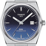 Buy Shop Tissot Powermatic 80 Automatic Gradient Blue Dial Silver Steel Strap Watch for Men - T137.407.11.051.01 USA Online