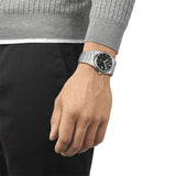 Buy Shop Tissot Powermatic 80 Automatic Gradient Blue Dial Silver Steel Strap Watch for Men - T137.407.11.051.01 USA Online