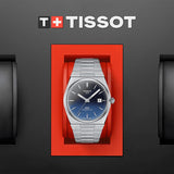 Buy Shop Tissot Powermatic 80 Automatic Gradient Blue Dial Silver Steel Strap Watch for Men - T137.407.11.051.01 USA Online