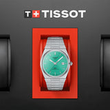 Buy Shop Tissot PRX Powermatic 80 Automatic Mint Green Dial Silver Steel Strap Watch for Men - T137.407.11.091.01 USA Online
