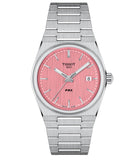 Tissot PRX Quartz Pink Dial Silver Steel Strap Watch for Women - T137.210.11.331.00