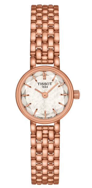 Buy Shop Tissot Lovely Mother of Pearl Dial Rose Gold Steel Strap Watch for Women - T140.009.33.111.00 USA Online