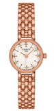 Buy Shop Tissot Lovely Mother of Pearl Dial Rose Gold Steel Strap Watch for Women - T140.009.33.111.00 USA Online
