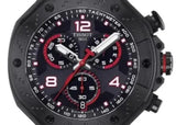 Buy Shop Tissot T Race Chronograph Black Dial Red Rubber Strap Watch For Men - T141.417.37.057.01 USA Online