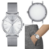 Buy Shop Tissot Everytime Lady Silver Dial Silver Mesh Bracelet Watch for Women - T143.210.11.011.00 USA Online