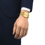 Buy Shop Tissot Everytime Gent Gold Dial Gold Mesh Bracelet Watch for Men - T143.410.33.021.00 USA Online