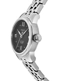 Buy Shop Tissot Le Locle Automatic Lady Black Dial Silver Steel Strap Watch For Women - T41.1.183.56 USA Online