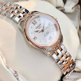 Buy Shop Tissot Le Locle Automatic Lady Silver Dial Two Tone Steel Strap Watch For Women - T41.2.183.16 USA Online
