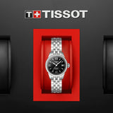 Buy Shop Tissot Le Locle Automatic Small Lady Black Dial Silver Steel Strap Watch For Women - T41.1.183.53 USA Online