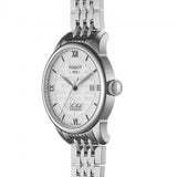 Buy Shop Tissot Le Locle Double Happiness Automatic Silver Dial Silver Steel Strap Watch For Men - T41.1.833.50 USA Online