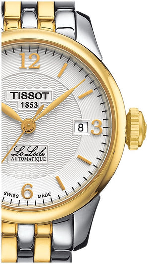 Buy Shop Tissot Le Locle Automatic Small Lady White Dial Two Tone Steel Strap Watch For Women - T41.2.183.34 USA Online