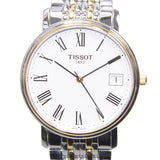 Buy Shop Tissot T Classic Desire White Dial Two Tone Watch For Men - T52.2.481.13 USA Online