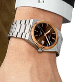Buy Shop Tissot PRX Powermatic 80 Automatic 18K Gold Blue Dial Silver Steel Strap Watch for Men - T931.407.41.041.00 USA Online
