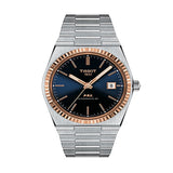 Buy Shop Tissot PRX Powermatic 80 Automatic 18K Gold Blue Dial Silver Steel Strap Watch for Men - T931.407.41.041.00 USA Online