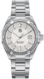Buy Shop Tag Heuer Aquaracer Quartz White Dial Silver Steel Strap Watch for Men - WAY1111.BA0928 USA Online